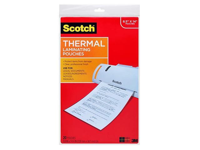 Thermal Laminating Pouches 89 X 144inches Legal Size 20pack Tp385520 Newegg Com