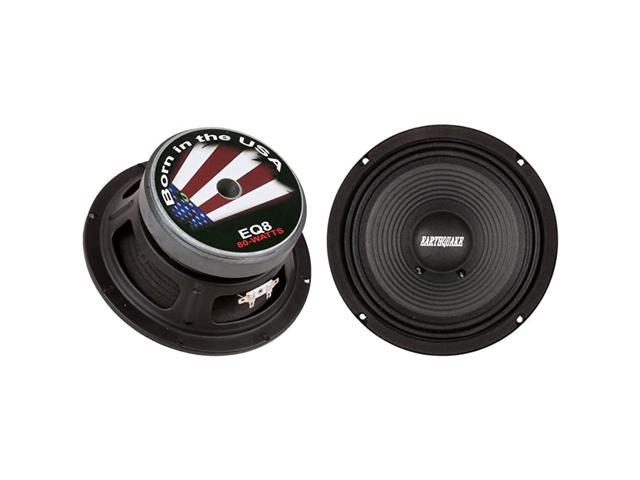Pair Earthquake Sound PR-EQ84 8-inch 4-Ohm Cloth Surround Speakers Open Basket 250 Watts Max 