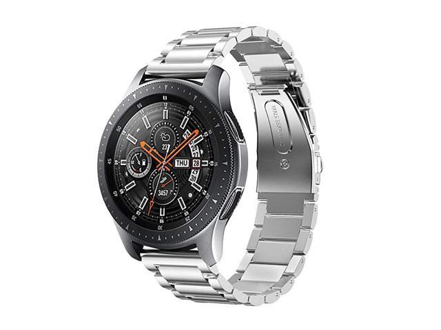 Compatible With Samsung Galaxy Watch Bands 46mm Galaxy Watch 3 45mm Bands Accessories 22mm Solid Stainless Steel Metal Strap For Galaxy Watch 3 45mm Gear S3 Frontier Men Women Silver Newegg Com