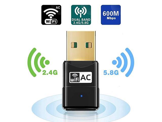 Usb Wifi Adapter 600m Mini Wifi Dongle 80211ac Dual Band 245ghz Wireless Network Adapter For 