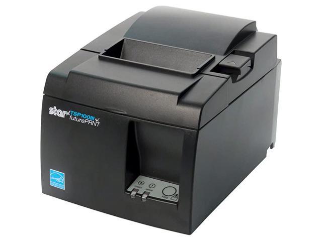 TSP143IIIU USB Thermal Receipt Printer with Device and Mfi USB Ports Autocutter and Internal Power Supply Gray