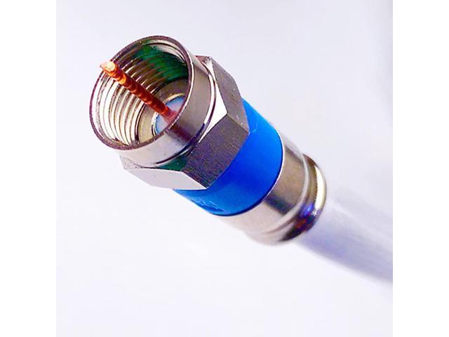 105ft WHITE SOLID COPPER COAXIAL RG6 3Ghz UV JACKET INDOOR OUTDOOR ...