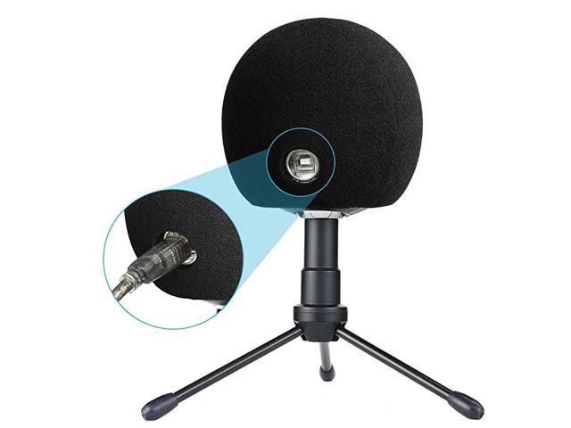 Mic Cover Pop Filter Windshield noir pour améliorer la qualité audio bleue du micro-ballon iCE Mic YOUSHARES bleu Snowball Microphone Windscreen Foam