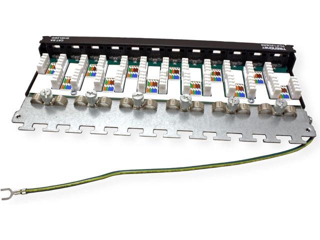 TRENDnet TC-P12C6AS 12-Port Cat6a Shielded Wall Mount Patch Panel