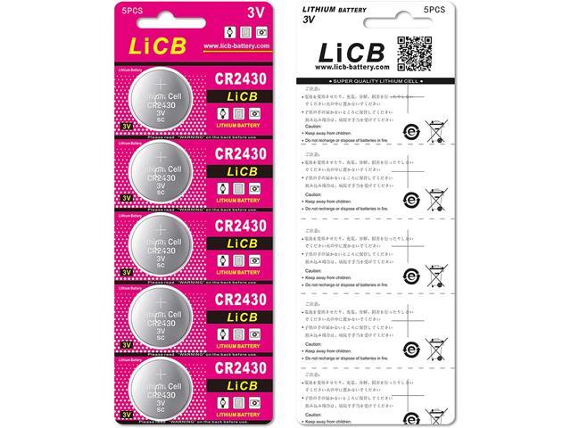5 PCS CR2430 3V Super Lithium Button Cell Batteries convinent 