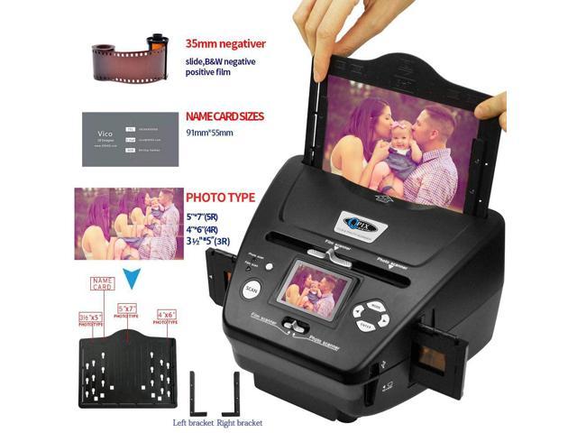 Name Card Converts 35mm/135 Slides &Negatives Film Scanner Photo with 2.4 LCD Screen High Resolution 16MP Film Scanner All-in-One Slides and Negatives for Saving Films to Digital Files