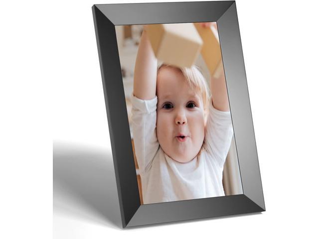Supports 1080P BIGASUO 10 Inch WiFi Digital Picture Frame with 1280x800 IPS HD Touch Screen Share Photos and Videos via iOS & Android APP Auto-Rotate Email Cloud Anywhere and Anytime USB/SD Slot 