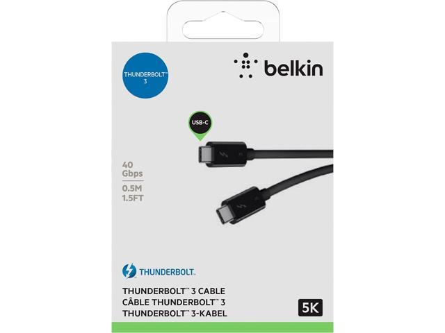 spoelen Verandering schandaal Belkin Thunderbolt 3 Cable (Usb-C To Usb-C) (100W) (1.6Ft/0.5M) - Newegg.com