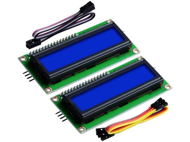 LCD1602 3.3V Blue Backlight 16*2 Lines White Character LCD Module 1602A DIY 