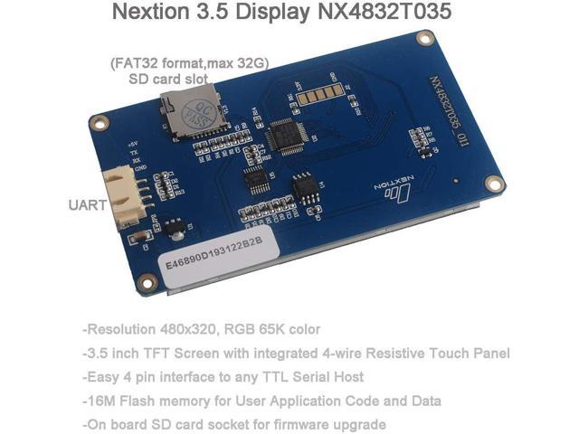 Nextion Display 3.5 NX4832T035 Resistive Touch Screen UART HMI LCD Module 480x320 for Arduino Raspberry Pi 