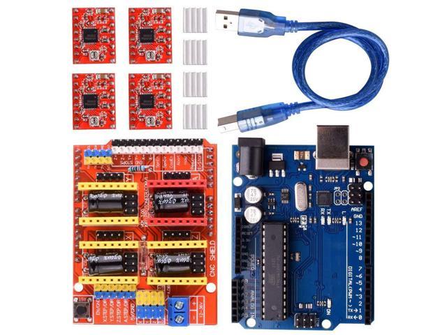 Heatsink Kits for Arduino CNC Kit UNO R3 Board CNC Shield V3.0 A4988 Driver 