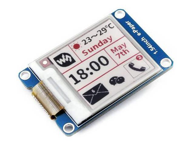 4.2inch E-paper Display Module 400x300 Resolution 3.3V-5V Two-Color E-Ink Display HAT epaper Screen for Raspberry Pi/Arduino/Nucleo Support Full Refresh,SPI Interface 