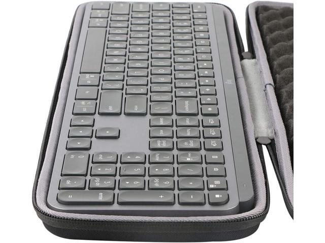 co2CREA Hard Case Replacement for Logitech MX Keys S/MX Keys Advanced  Wireless Illuminated Keyboard (Case for MX Keys Keyboard, Black Case)