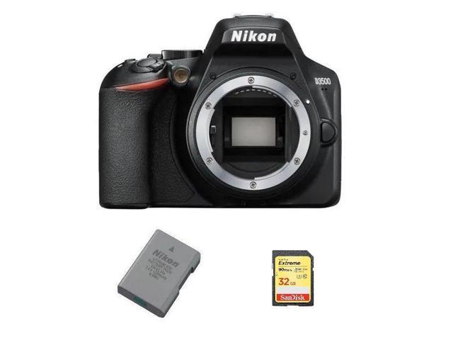 NIKON D3500 Body Black + 32GB SD card + EN-EL14A Battery - Newegg.com