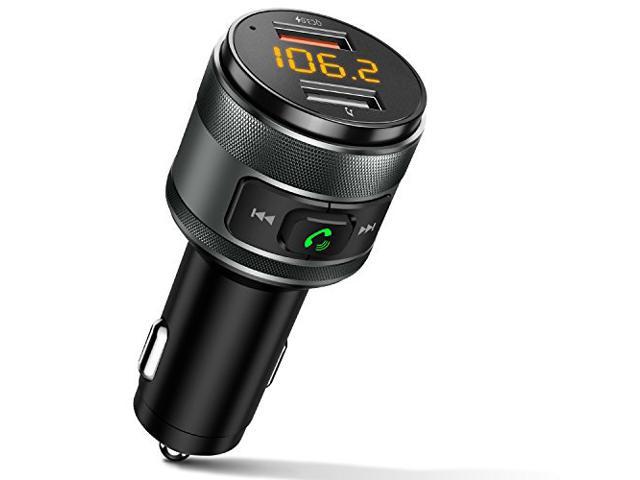 New Bluetooth FM Transmitter Wireless Music Adapter Hands-Free Calling Car Kit 