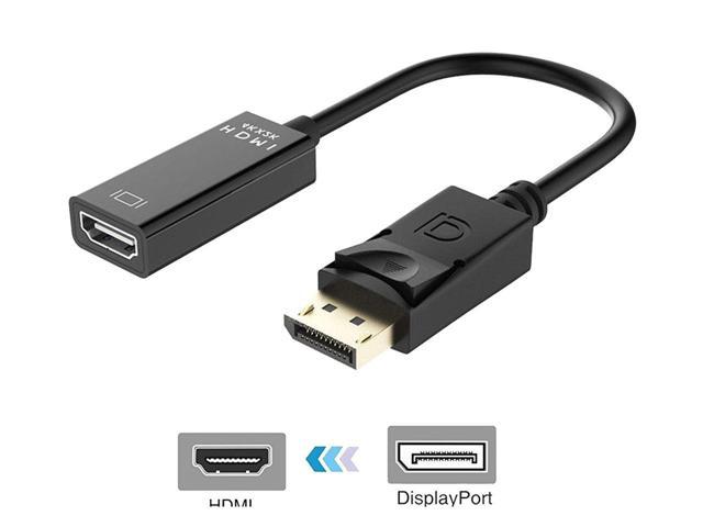 DP Display-Port to HDMI Female Adapter Cable 4K GOLD Plated 4K 2K 1080P