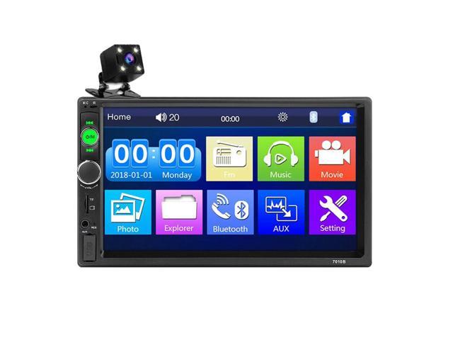 7"inch Car Stereo Radio HD Mp5 Player Touch Screen Bluetooth 2din FM Rear Camera 