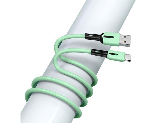 USAMS US-SJ433 U51 Type C Silicone Charging Data Cable with Light for  XIAOMI HUAWEI Tablet Smartphone 1M - Newegg.com