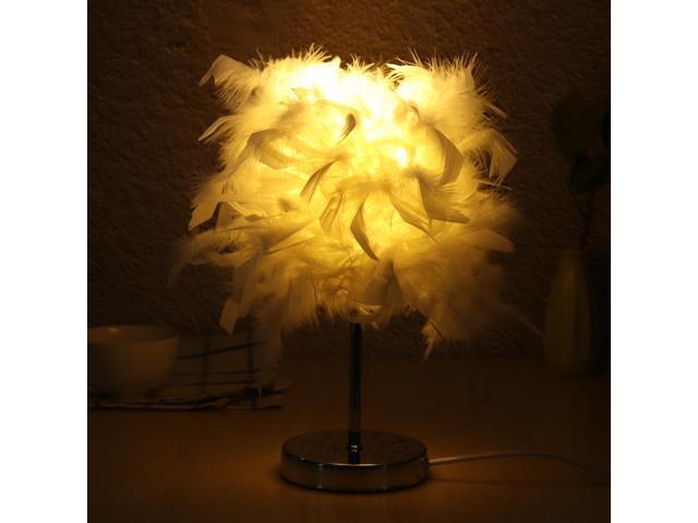 feather shade table lamp