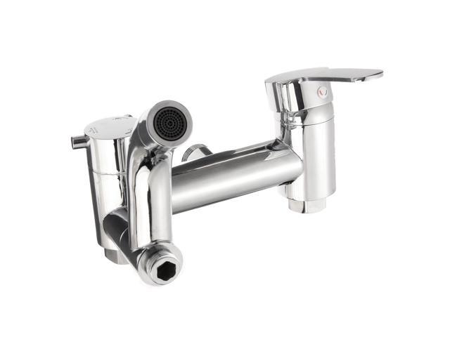 Modern Chrome Bathroom Taps Bath Filler Shower Mixer Tap with Shower Hand Held