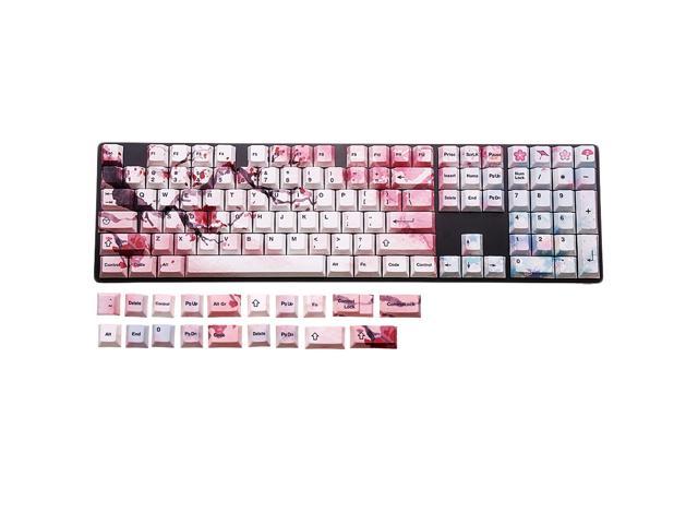 126 Key PBT Five-Sided Cherry Blossom Filco Keycap Set for Mechanical Keyboard