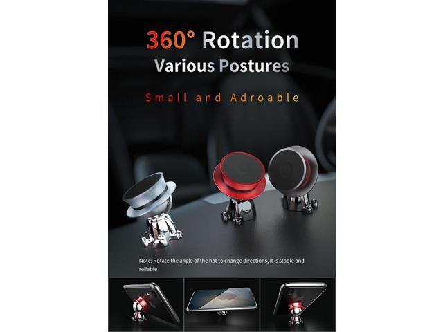 Buwei Magnetic Car Phone Mount Dashboard Cell Phone Holder 360 Rotation Cradle Cute Newegg Com - roblox id for cradles