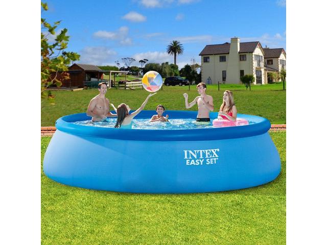 Inflatable Swimming Pool Center Big Family Kids Water Play Fun Backyard Outdoor 