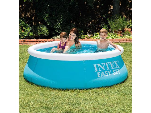 Inflatable swimming pool Intex Large Family Swimming Pool Inflatable Adult Pool Heightening Thickened Children's Play Pool Folding Fish Pool 183x51cm