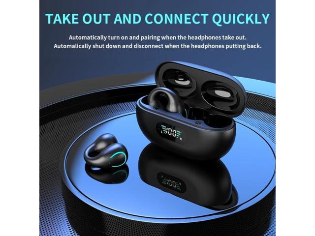 True Wireless Earbuds, Clip-On Open Ear Headphones, Bluetooth 5.3