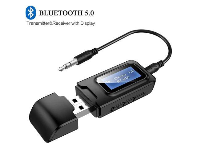 USB Bluetooth 5.0 Audio Transmitter Receiver LCD Display, 2 in 1 Portable Visualization Bluetooth Adapter,3.5MM Wireless Bluetooth Adapter for Speaker,Headphones Car Bluetooth Adapters - Newegg.com
