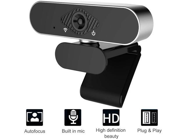 Full HD 1080p Webcam, Webcam with Microphone PC Streaming Computer Web Cam for Pc Laptop Desktop Rotation Webcam with Microphone Web Camera Highly Compatible