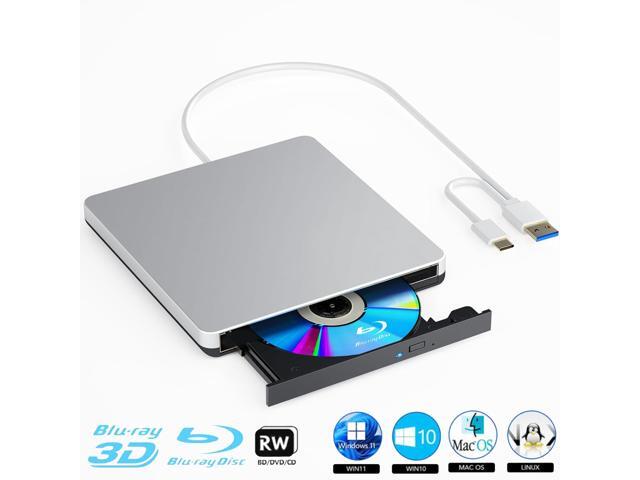 External Blu-ray Drive, BD Player with Read/Write Capability Portable ...