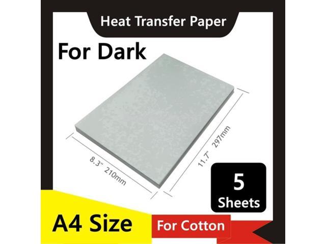 Heat transfer paper Sublimation Printing for Dark Cotton Fabric A4 10sheets 