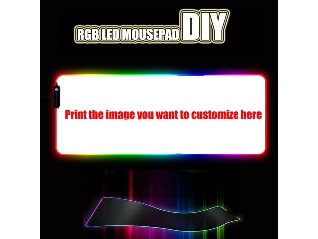 Custom DIY mouse pad RGB LED large gaming mousepad laptop desk mat rubber desk mat