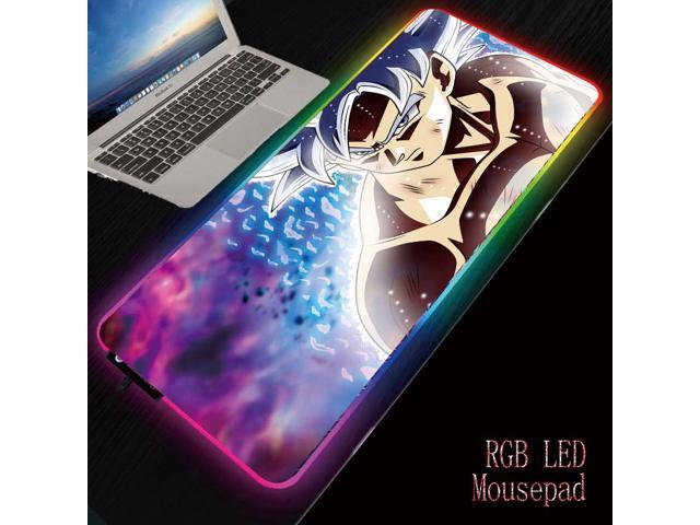 Dragon Ball Gaming RGB Mouse Pad Gamer Computer Mousepad Backlit Mause Pad Large Mousepad Desk Keyboard LED Mice Mat