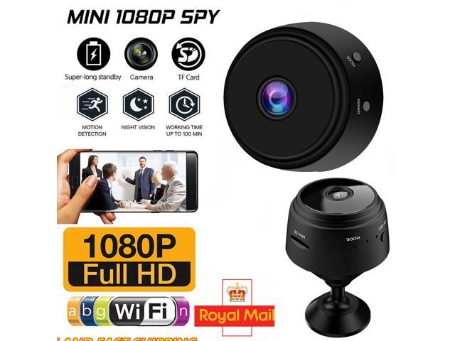 Mini Spy Camera 1080P Hidden Camera with 32G SD Card Night Vision and Motion Detective Security Nanny Cam Home,Car,Office Indoor Outdoor No WiFi Need 