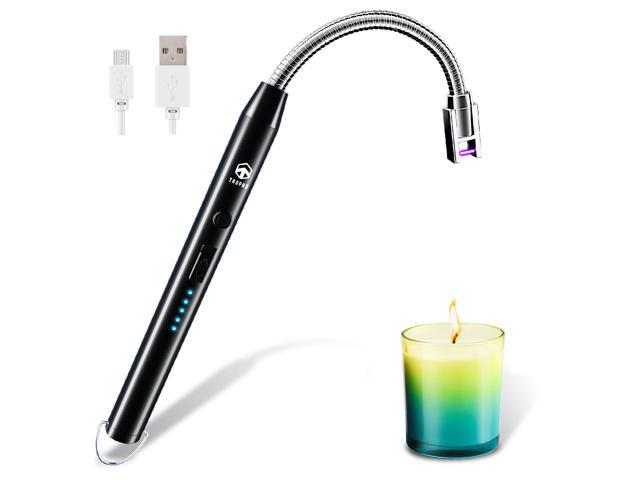 Flameless Black Candle Lighter Rechargeable Arc Electric Lighter 