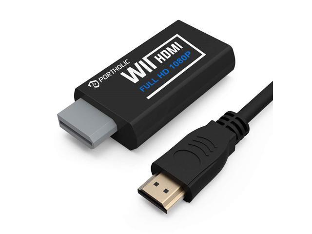 Wii to HDMI Converter 1080P with High Speed Wii HDMI Cable, Wii HDMI  Adapter with 3,5mm Audio Jack&HDMI Output Compatible with Wii, Wii U, HDTV
