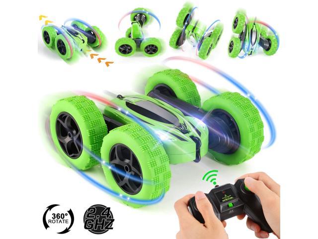 RC Wireless Remote Control Car Rotating Tumbling Stunt Truck Toys Dump Gift 