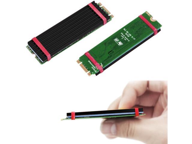 2 Pack M.2 NVMe NGFF SSD Heatsinks Laptop PC Memory Cooling Fin-Black