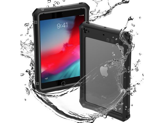 ShellBox Case iPad Mini 4/5 Waterproof Case, Protective Full Body Shockproof Dustproof Cover Case with Adjustable Tablet Stand Built-in Screen Protector for iPad Mini 5/iPad Mini 4 Case