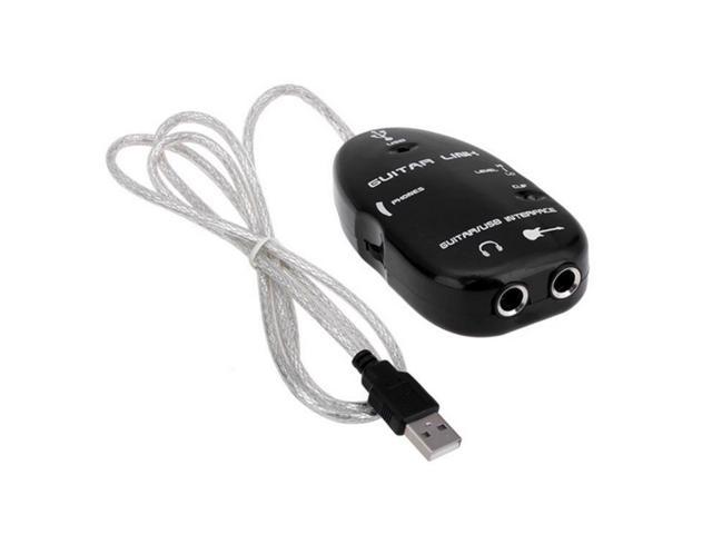 guitar to usb interface link cable audio recorder for pc/for mac