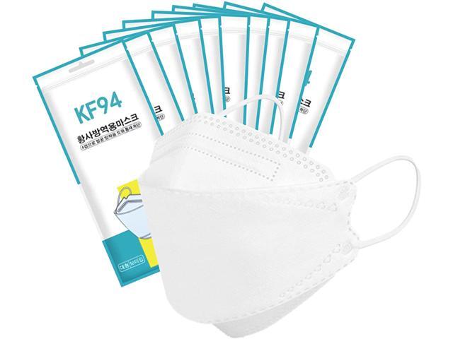 Ackmioxy 100Pcs KF94 Mask, 4 layer Anti Dust Anti Dust Earloop KF94