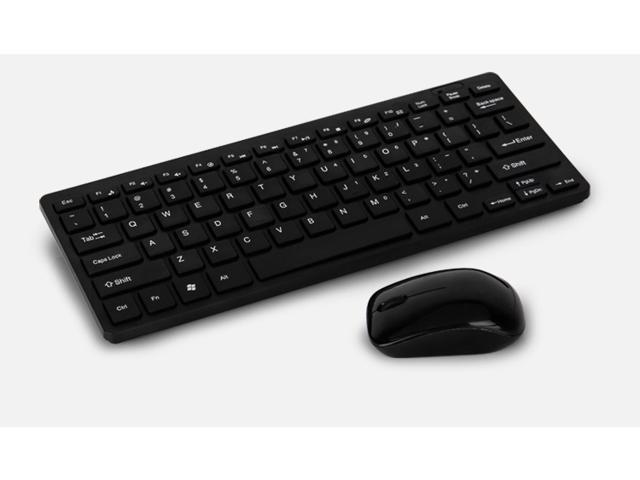 Mini Wireless Keyboard and Mouse Combo, 2.4G Slim Thin Wireless