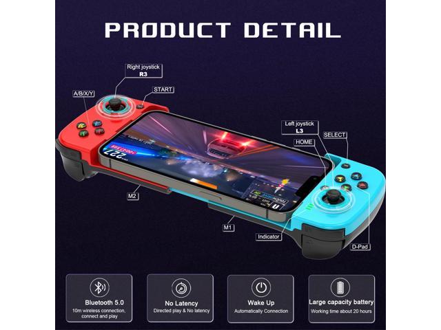 Joso Mobile Game Controller for Android, iPhone, PC with M1/M2