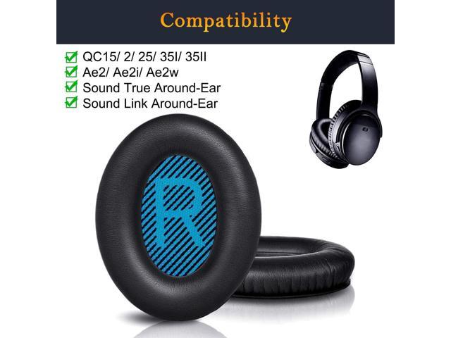 Professional Bose Headphones Ear Pads Cushions Replacement Around-Ear Series Only Earpads Compatible with Bose QuietComfort 15 QC15 QC25 QC2 QC35/ Ae2 Ae2i Ae2w SoundTrue & SoundLink