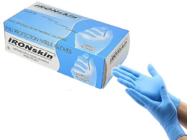 100Pcs Powder-Free Disposable Nitrile Exam Gloves Food Safe Kitchen Cleaning 