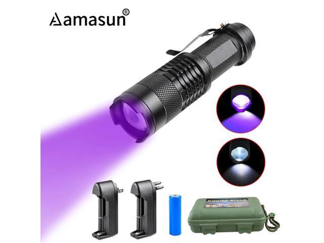 365nm/395nm Ultraviolet Flashlight UV LED Torch Black Light Pet Urine Detector