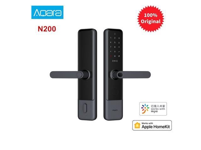 Aqara Smart N0 Door Lock Fingerprint Bluetooth Password Nfc Unlock Works With Mijia Apple Homekit Smart Linkage With Doorbell Newegg Com