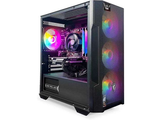 NSX GAMING PC Desktop - Ryzen 5 5500, GTX 1650, 512GB M2 NVME, 16GB RGB ...